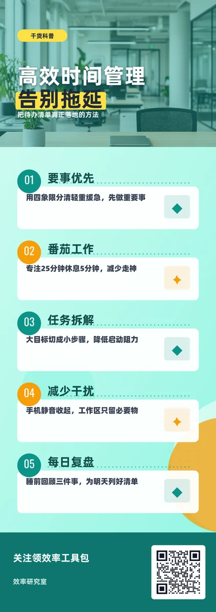 高效时间管理告别拖延