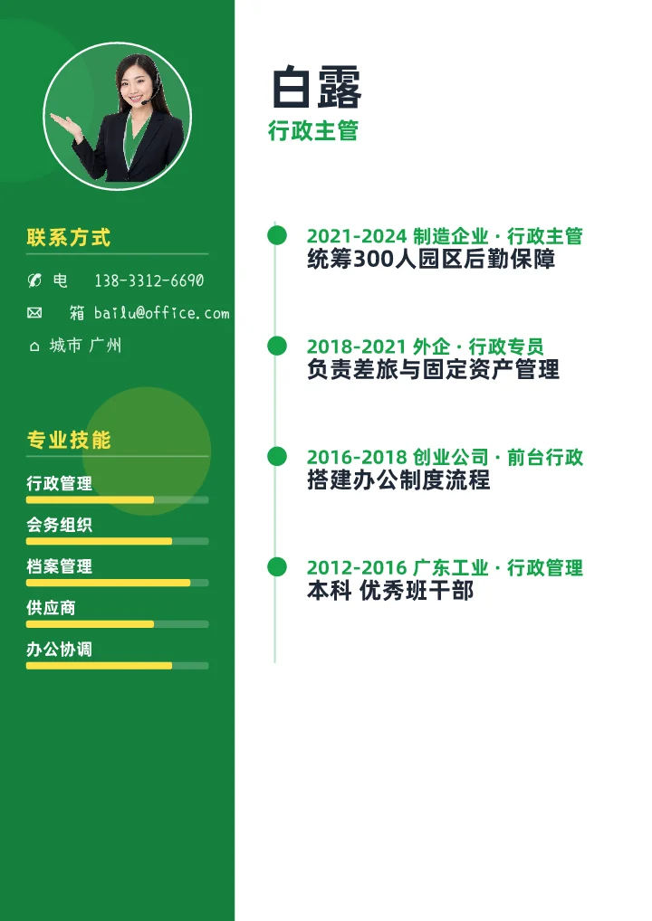 白露 · 行政专员