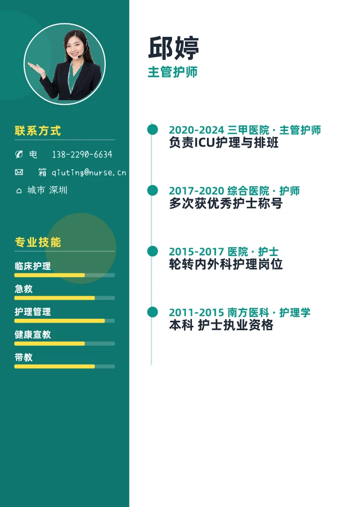 邱婷 · 护理师