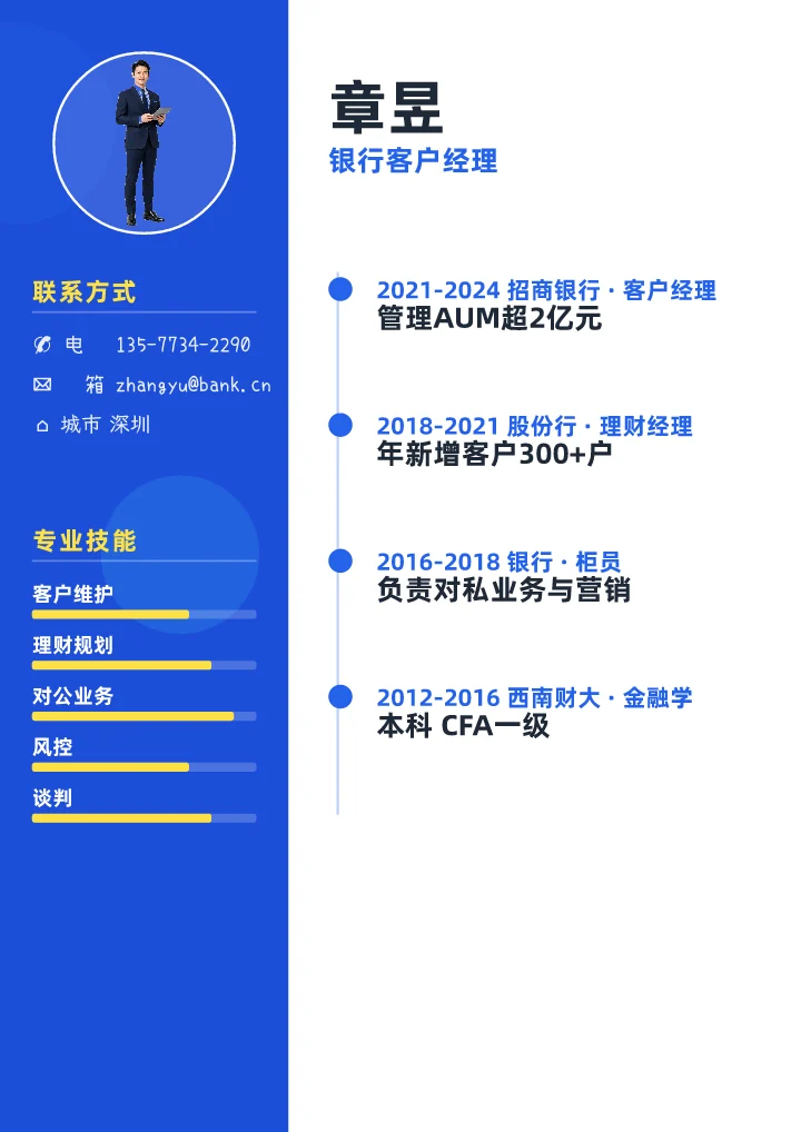 章昱 · 客户经理