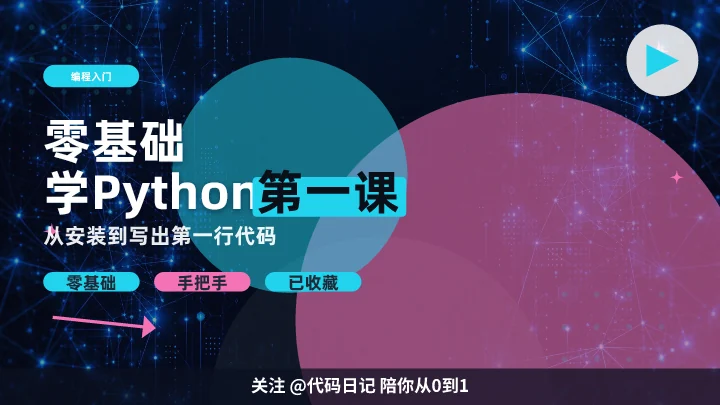 零基础学Python第一课